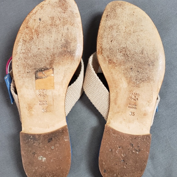 Blue Vero Cuoio Slip On Sandals - Picture 3 of 3